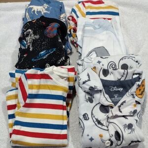 Members Mark Boy'sGroup Of 6 Two Piece Comfortable And Stylish Pajama Collection